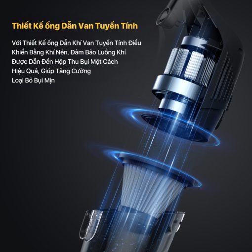 Máy hút bụi cầm tay Deerma DX120C thiết kế thông minh